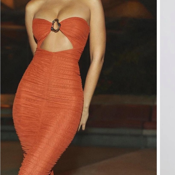 Oh Polly Bryanna Orange Dress - NWT - Picture 1 of 6